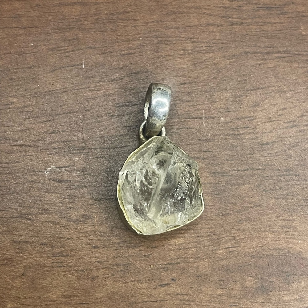 Herkimer Diamond Mini Natural Pendant 925